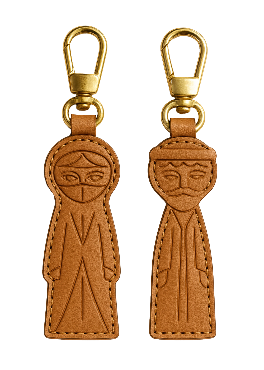 The Vegan Leather Keychain Hanger – Emirati Couple